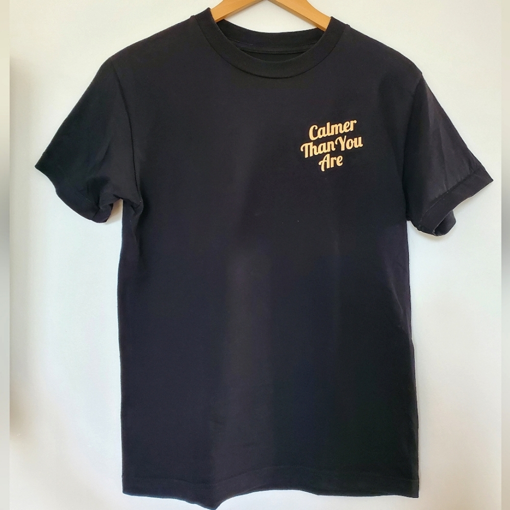 STUNTIN "Calmer Than You Are" Text Black Tee (S)